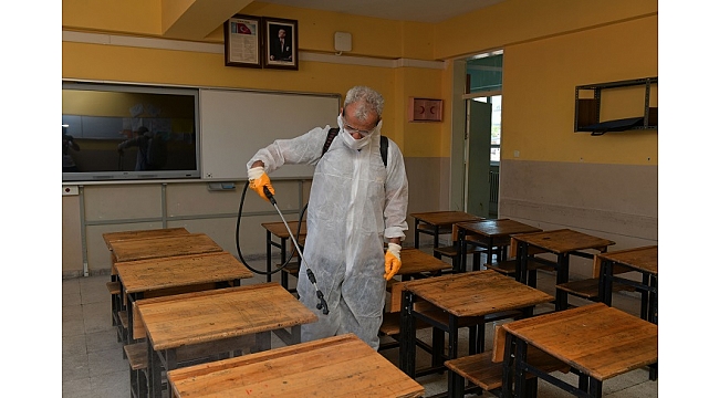 Çiğli’de Okullar Dezenfekte Edildi