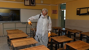 Çiğli’de Okullar Dezenfekte Edildi