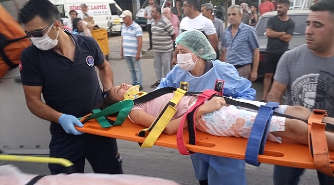 Motosikletle çarpışan bisikletin sürücüsü çocuk yaralandı