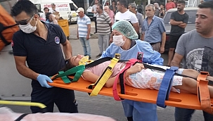 Motosikletle çarpışan bisikletin sürücüsü çocuk yaralandı