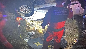 Muğla'da şarampole devrilen otomobilin sürücüsü öldü
