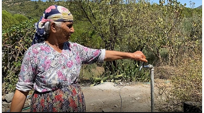 Tire&#039;de mahallelilerden su kesintisi tepkisi