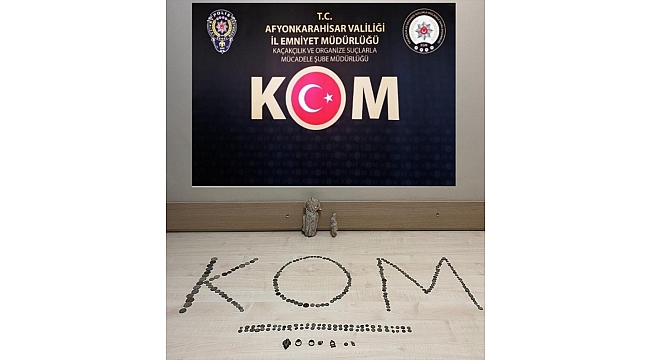 Afyonkarahisar'da 255 parça tarihi eser ele geçirildi