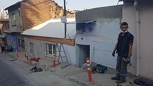 Büyükşehir o evleri tamir etti