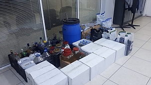 Foça'da 198 litre etil alkol ele geçirildi