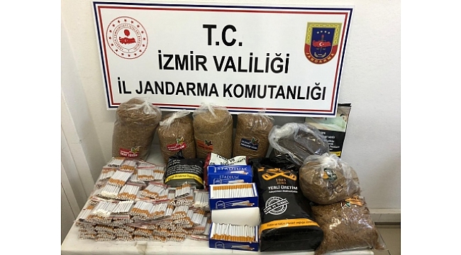 İzmir'de kaçak tütün ve sigara operasyonu
