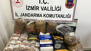 İzmir'de kaçak tütün ve sigara operasyonu