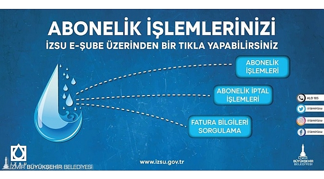 İZSU’da abonelik işlemleri e-şube ile kolaylaştı