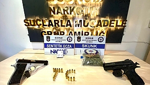 Otobüsteki uyuşturucuyu narkotik köpeği buldu