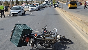 Otomobille çarpışan motosikletin sürücüsü öldü