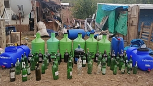 Sahte içki ürettiği öne sürülen kişi gözaltına alındı