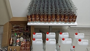 120 litre etil alkol ele geçirildi