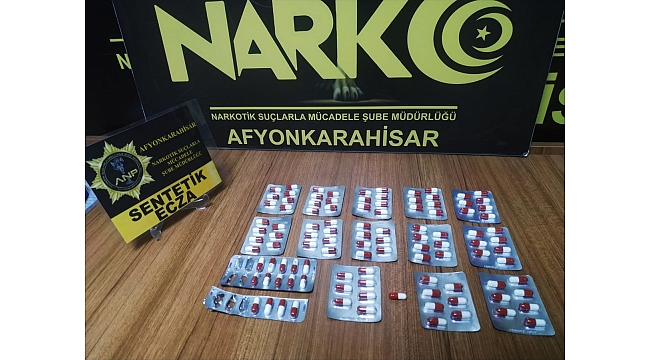 Afyonkarahisar'da uyuşturucu hap operasyonu