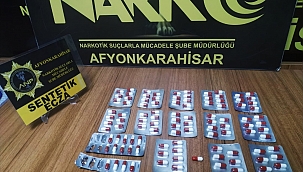 Afyonkarahisar'da uyuşturucu hap operasyonu