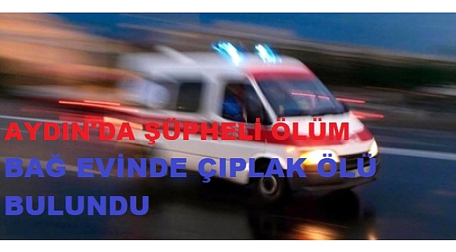 Aydın'da bir kişi bağ evinde ölü bulundu