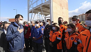 Bakan Kurum'dan arama kurtarma ekiplerine teşekkür