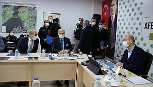 Bakan Soylu'dan İzmir'de değerlendirme ve koordinasyon toplantısı