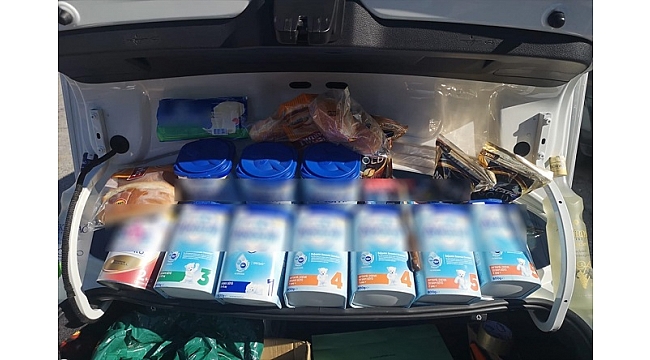 Bebek maması ve alkollü içecek çalan zanlı yakalandı
