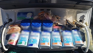 Bebek maması ve alkollü içecek çalan zanlı yakalandı