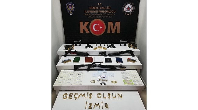 Denizli'de suç örgütüne yönelik operasyon