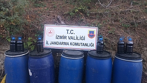 İzmir'de 1640 litre sahte içki ele geçirildi