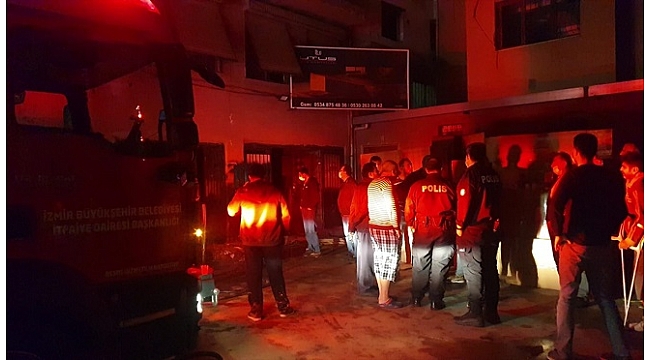 İzmir'de mobilya atölyesinde yangın