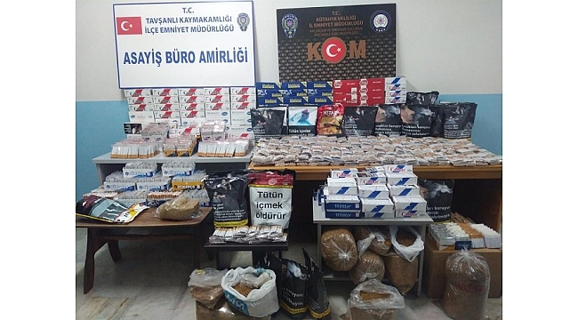 Kütahya’da kaçak tütün operasyonu