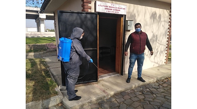 Salihli Belediyesi Muhtarlık Binalarını İlaçladı