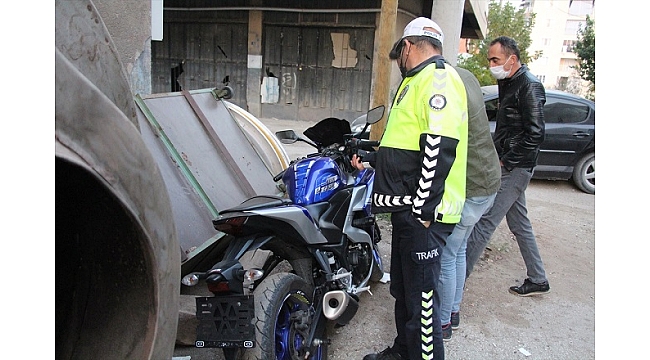 Salihli'den çalınan motosiklet, Kula'da bulundu
