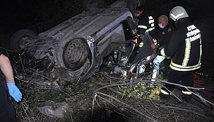 Takla atan otomobilin sürücüsü hayatını kaybetti