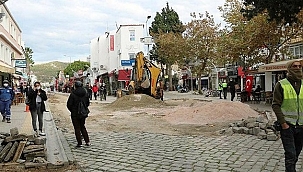 Tarihi yolda yürütülen çalışmaya durdurma kararı