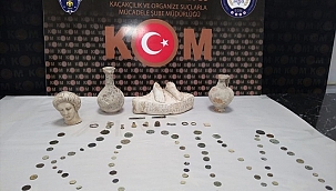 101 parça tarihi eser niteliğinde obje ele geçirildi