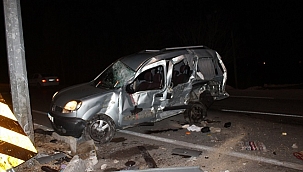 Afyonkarahisar'da trafik kazası: 1 ölü, 3 yaralı