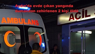 Aydın'da evde çıkan yangında dumandan zehirlenen 2 kişi öldü