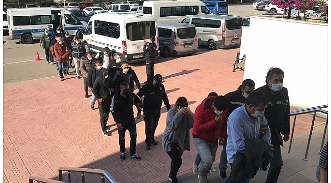 Bodrum'da çeşitli suçlardan aranan 15 kişi yakalandı