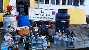 İzmir'de 365 litre sahte içki ele geçirildi