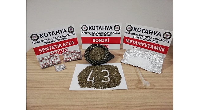 Kütahya'da uyuşturucu operasyonunda 4 şüpheli yakalandı