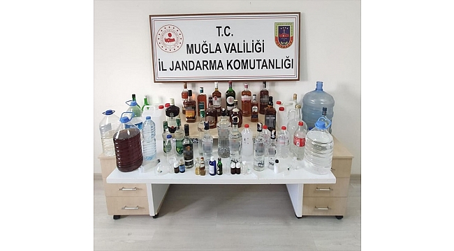 Muğla'da kaçak içki operasyonunda 3 şüpheli yakalandı