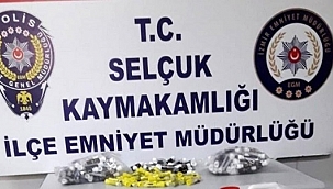 Selçuk'ta kaçak içki ve uyuşturucu operasyonları