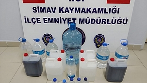 Simav'da sahte içki operasyonunda 2 şüpheli yakalandı
