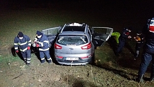 Trafik Kazasında ölen baba,kız toprağa verildi