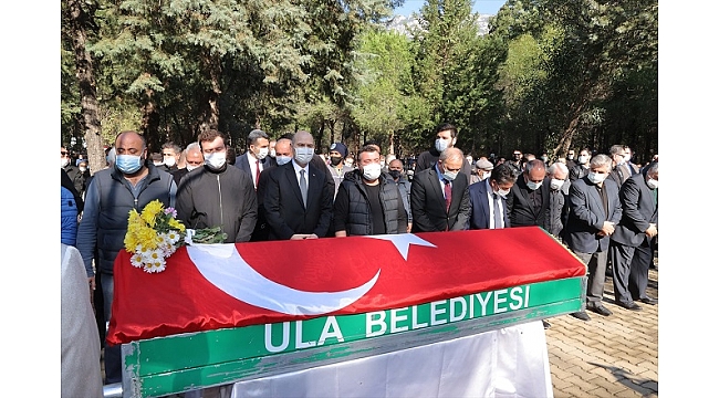 Ula Belediye Başkanı İsmail Akkaya son yolculuğuna uğurlandı