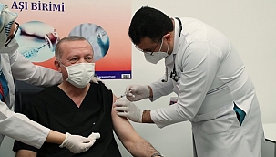 Cumhurbaşkanı Erdoğan Kovid-19 aşısı yaptırdı
