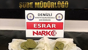 Denizli'de 370 gram esrar ile yakalanan 2 kişi tutuklandı