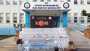 İzmir'de sahte içki operasyonu