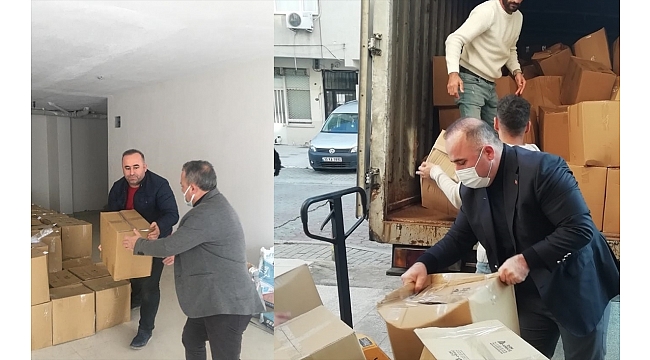 Karabağlar'da ihtiyaç sahibi 4 bin aileye gıda kolisi