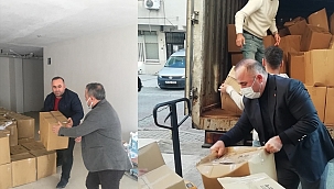 Karabağlar'da ihtiyaç sahibi 4 bin aileye gıda kolisi