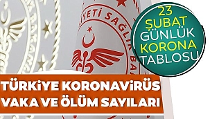 23 Şubat koronavirüs tablosu açıklandı