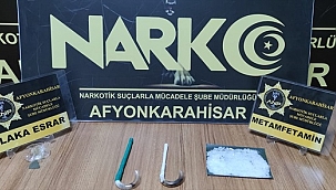 Afyonkarahisar'da uyuşturucu operasyonunda 3 şüpheli yakalandı