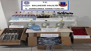 Ayvalık'ta sahte içki operasyonu